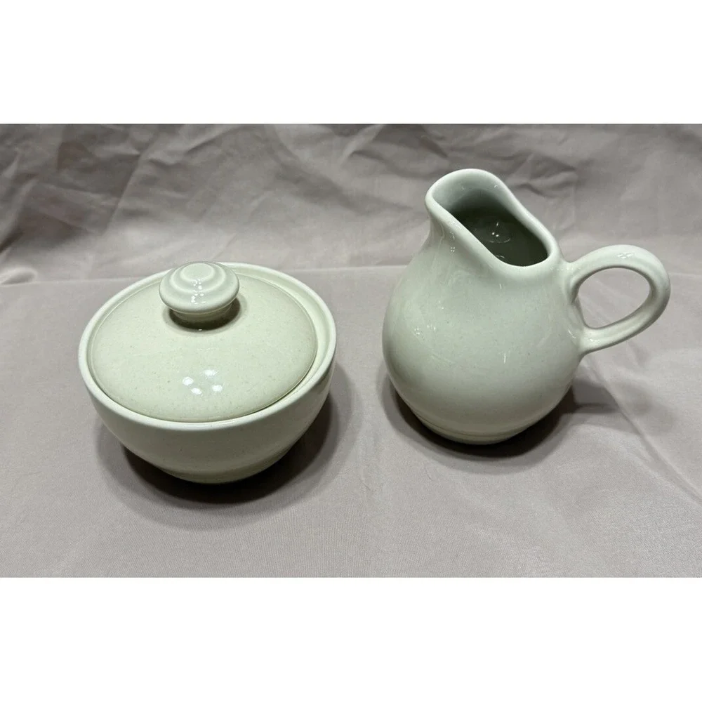 Vintage Pfaltzgraff Cappuccino Sugar‎ Bowl with  Lid and Creamer